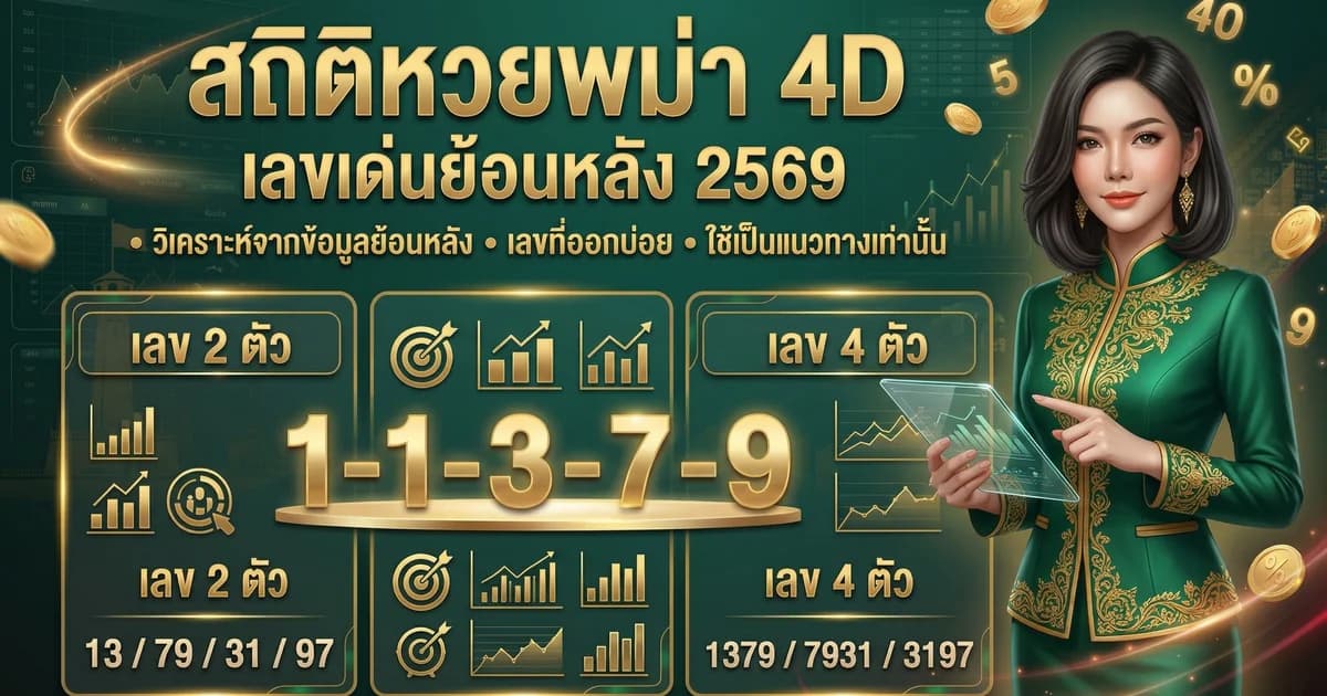 สถิติหวยพม่าออกบ่อย 2569 วิเคราะห์ครบทุกรอบ