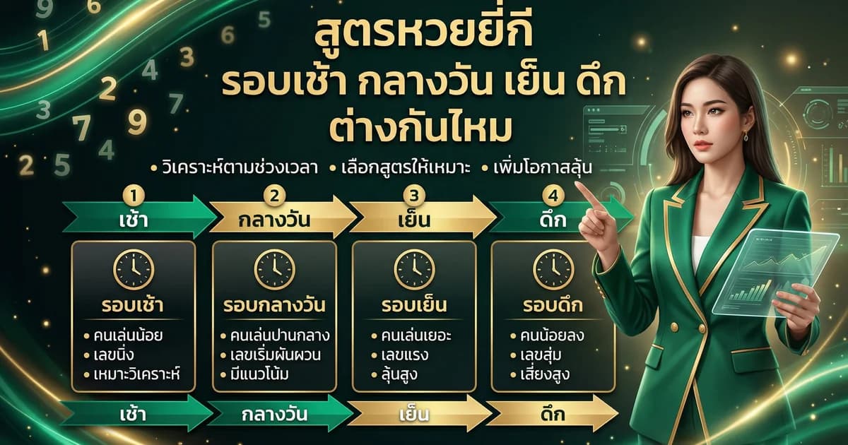 สูตรยี่กีรอบเช้า-เย็น 2569 ใช้ได้จริงหรือไม่ พร้อมตัวอย่าง
